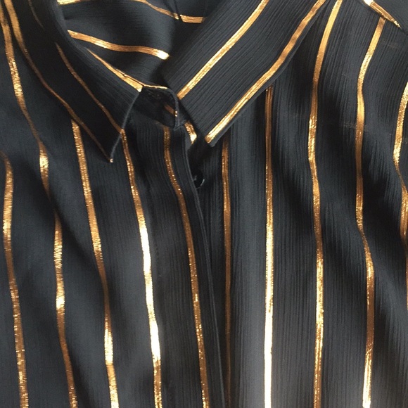 Sheer Striped Blouse - Picture 4 of 5